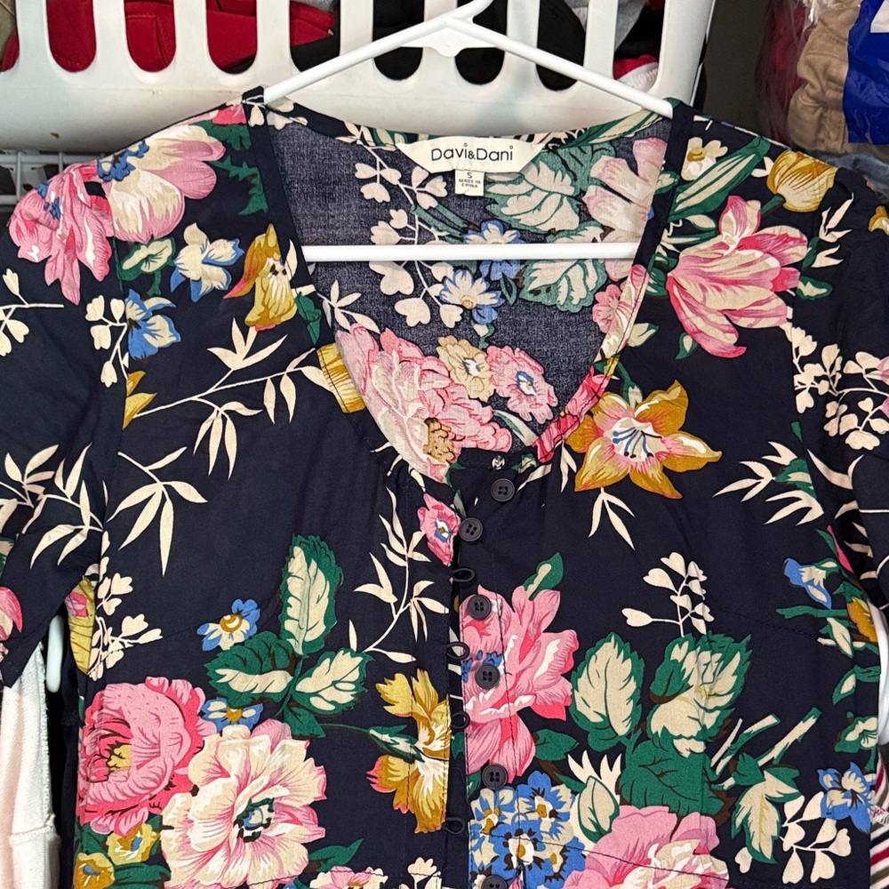 Floral Button-Up Dress